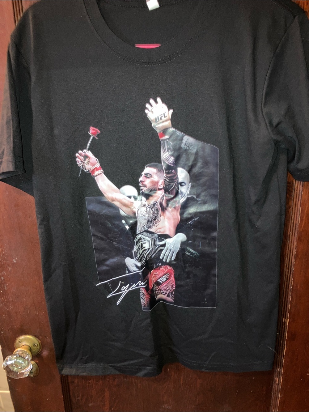 Ilia Topuria Winner Heavy Cotton UFC T-shirt El Matador VS Do Bronx MMA